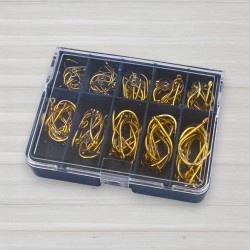 Набір гачків Iseama Gold 6074, № 3-12, 100шт/уп, 10 розмірів